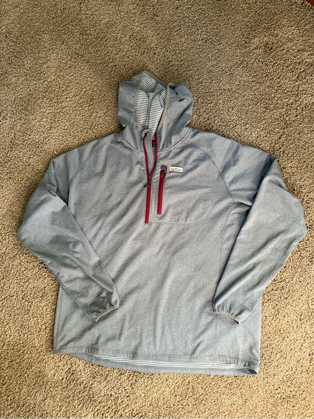 Orvis Quarter-Zip Horseshoe Hills Pullover Shirt with Hood